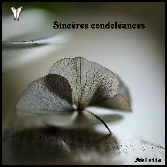 Condoléances